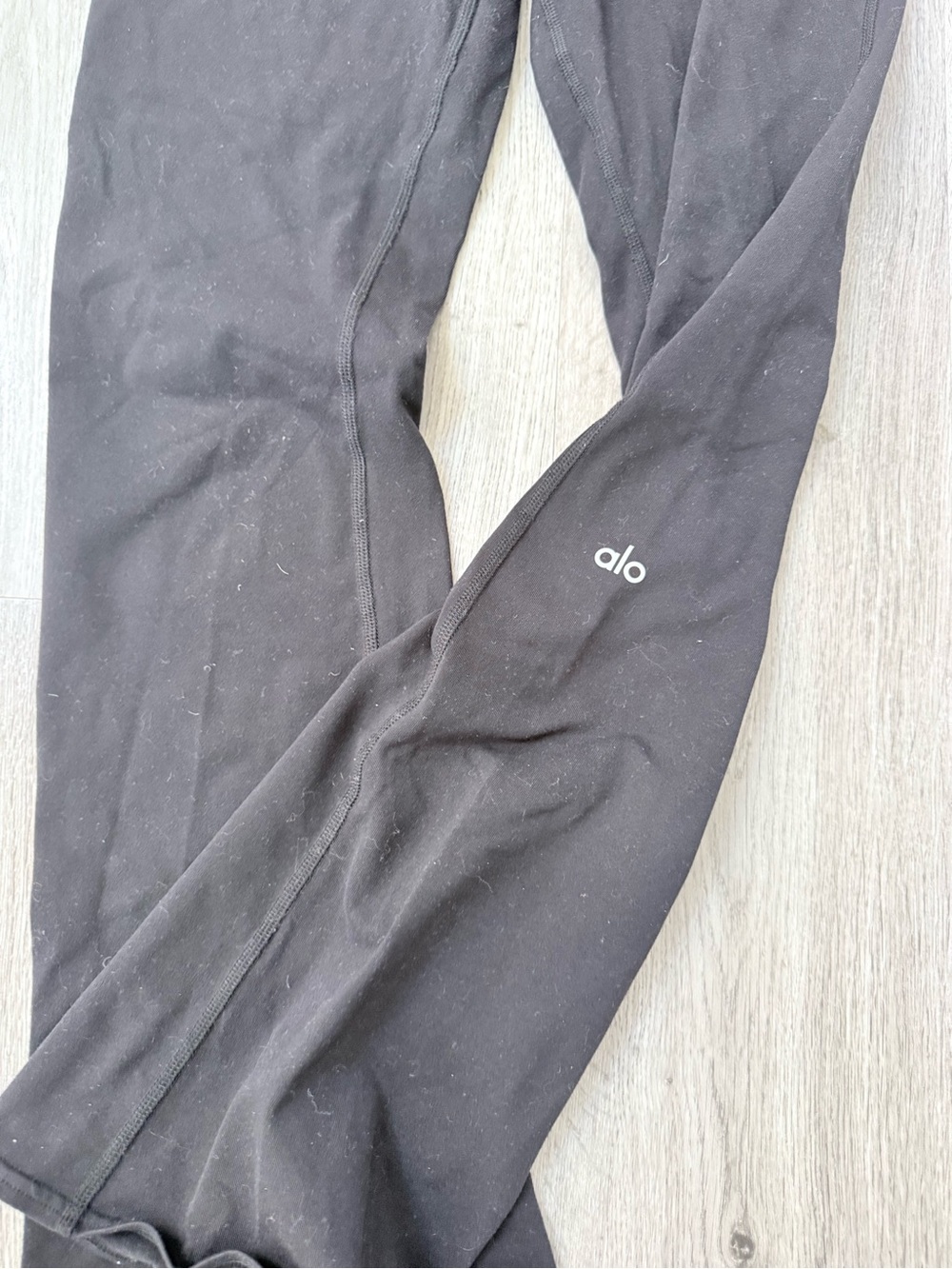 Alo Black Flared Yoga Pants - Picture 2 of 2